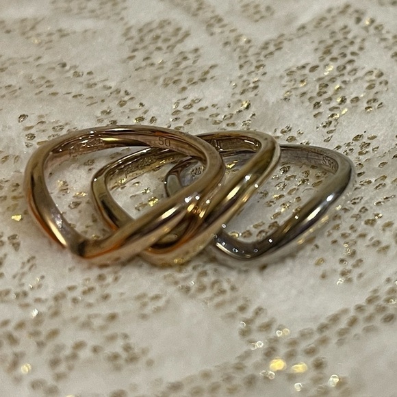 FOLLI FOLLIE tri color ring in 92.5 sterling silver - Picture 9 of 15